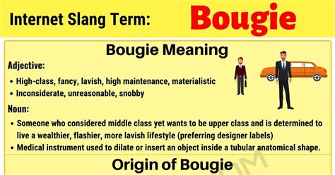 bougie meaning slang.